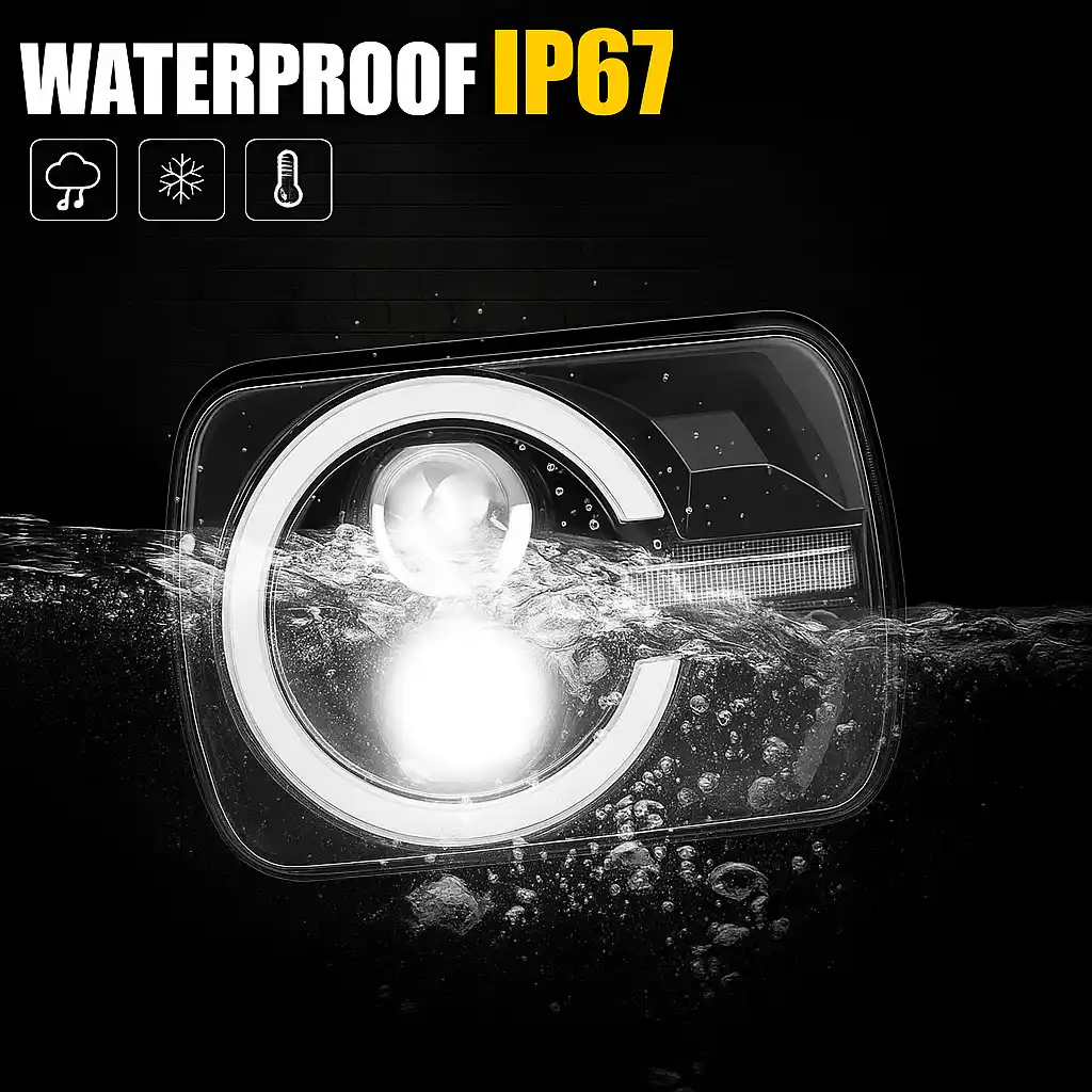 TB-535 UNIDAD led tipo ford bronco, función altas y bajas con cocuyo integrado tipo drl - Imagen 5
