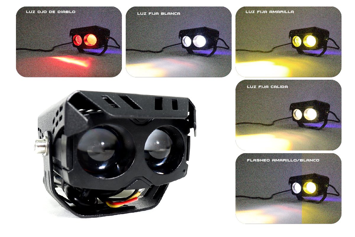 TB-211 EXPLORADORA doble lupa altas y bajas luz expansiva bicolor con linea de vida y cocuyo - Imagen 2