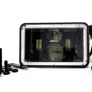 TB-049-KENWORTH FARO de lujo kenworth 45w ojo de angel funcion altas y bajas luz blanca y amarilla