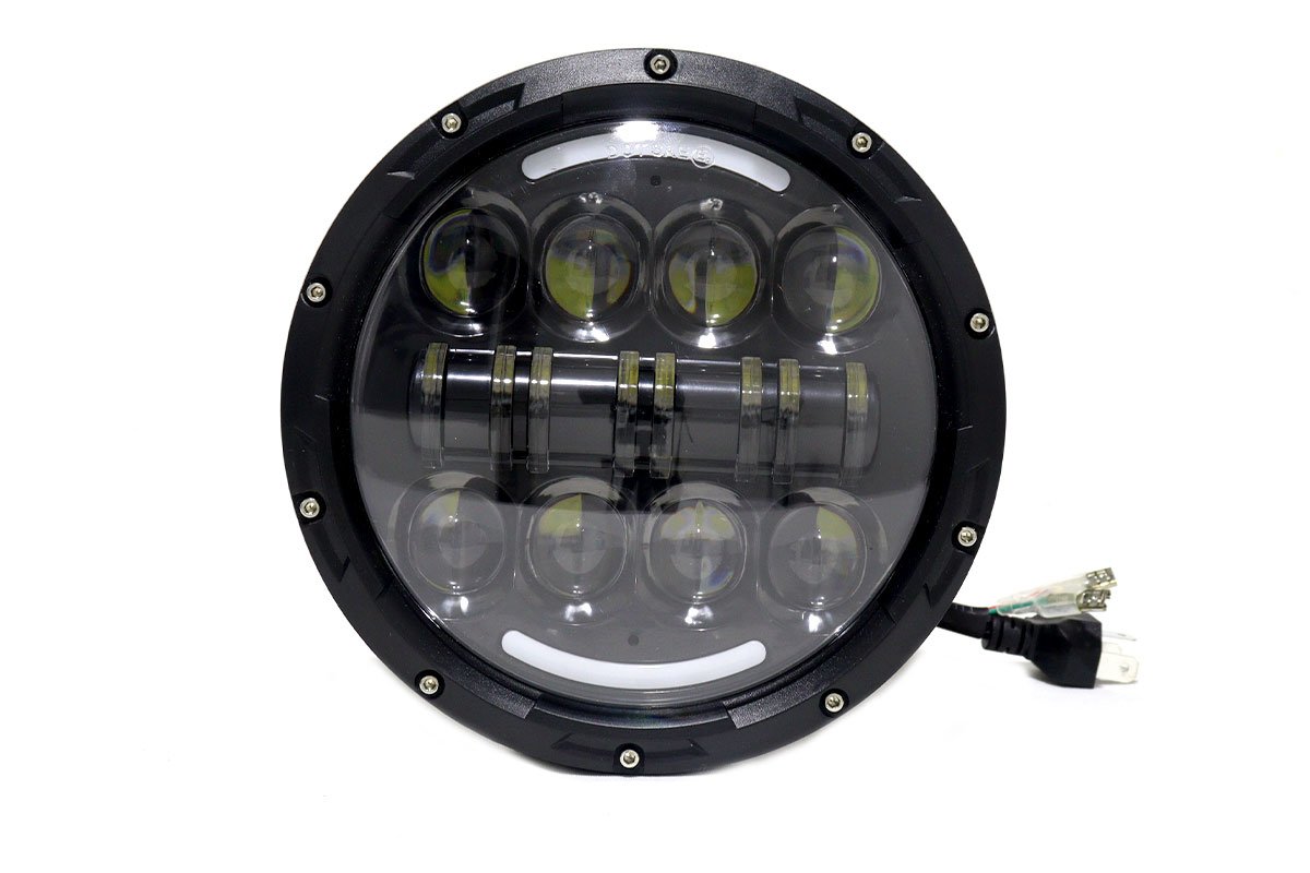 TB-007-7" FARO de lujo de 7 " 40w ojo de angel dual color funcion alta y bajas direccional y estacionaria