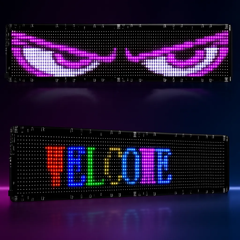 PR PANTALLAS led - pantalla led flexible de 60/90/130 cm, personalizada por aplicación desde dispositivo celular - Imagen 4