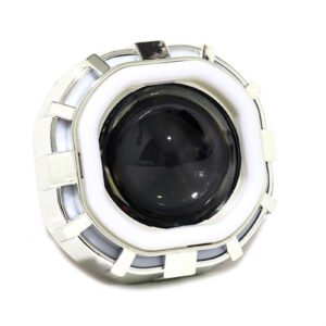 TB-060 R/W proyector tipo tunning cuadrado lupa con ojo de angel altas bajas y flasheo