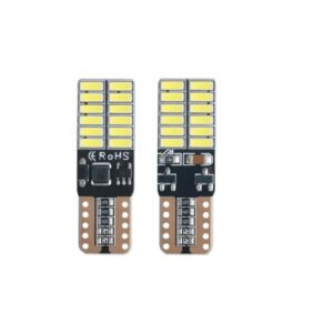 T10-24C BLANCO cocuyo bayoneta 24 led canbus 158 funcion fijo