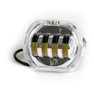 TB-510 B proyector led de 4 lupas y ojo de angel azul, función luz bicolor.