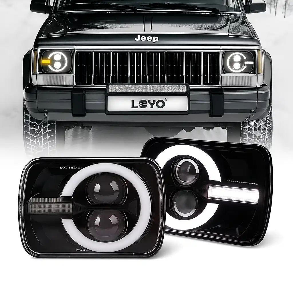 TB-535 UNIDAD led tipo ford bronco, función altas y bajas con cocuyo integrado tipo drl - Imagen 3