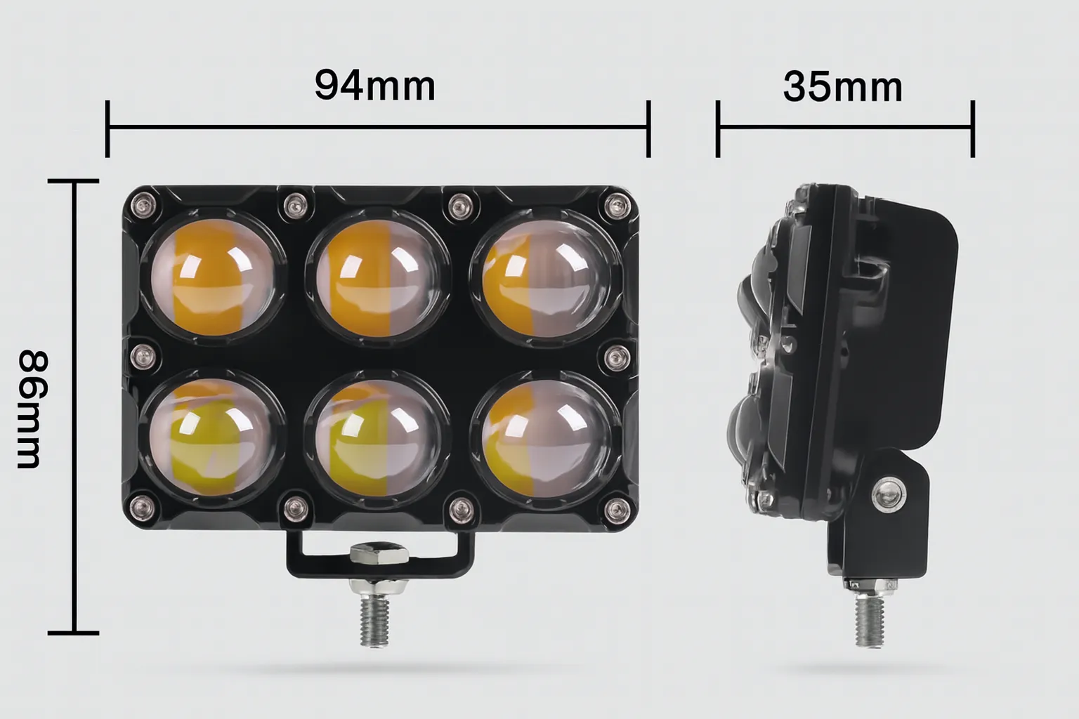 TB-620-6 LUPAS exploradora led laser sencilla de 6 lupas, luz blanca/amarilla/calida, refrigerante por disipador - Imagen 2