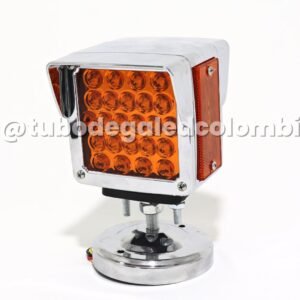 TB-203 - direccional led cuadro grande, soporte cromado y visera