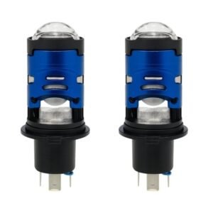 M050X-H4-WY BOMBILLO led h4 para moto doble lupa, función altas y bajas, luz blanca y amarilla.