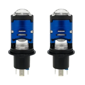 M050X-H4-W BOMBILLO led h4 para moto doble lupa, función altas y bajas, luz blanca.